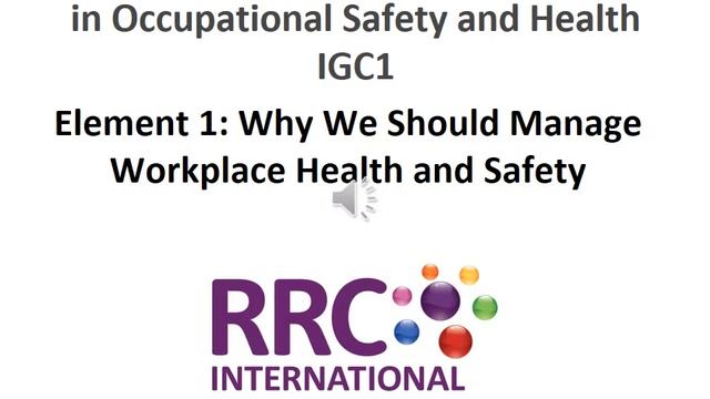 Nebosh Element 1 Regulating Health & Safety смотреть онлайн