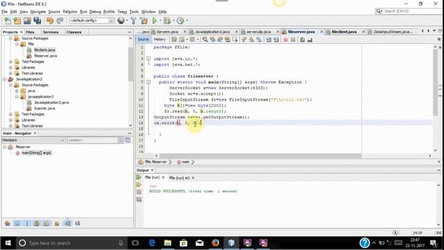 File transfer program in java using TCP made Simple смотреть онлайн