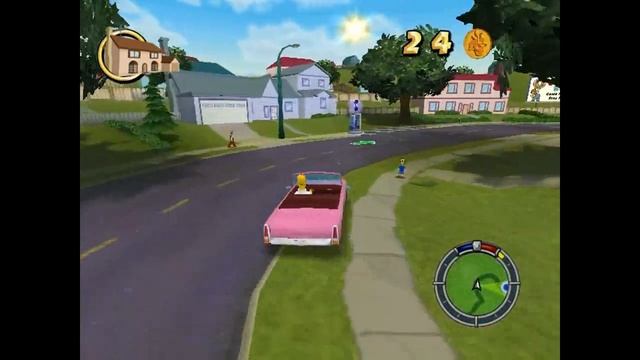 Обзор игры : The Simpsons Hit & Run смотреть онлайн