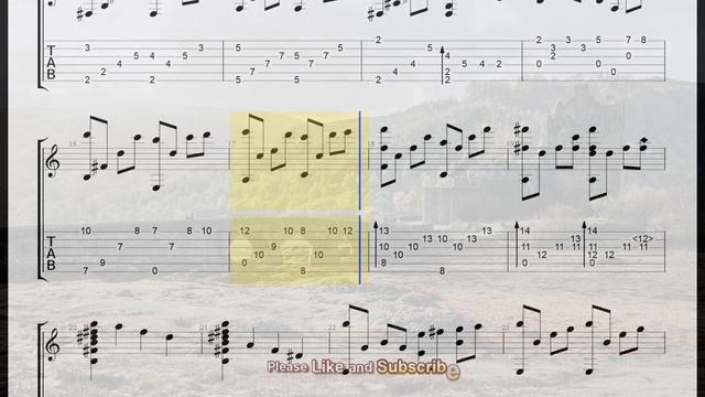 Swan Lake(백조의 호수)/Tchaikovsky/Clasical Guitar/tab/Sheet Music смотреть онлайн