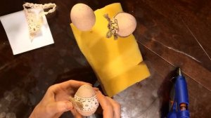 Декор пасхальных яиц из пенопласта. Easter decor. Diy.