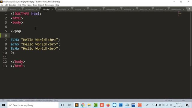 Class 3 | PHP Tutorial for Beginners | Best PHP Tutorial | Learn PHP | PHP Basics смотреть онлайн