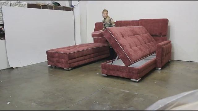 Угловой диван поворотный трансформер 3 в 1 Оскар П . unique sofa bed смотреть онлайн