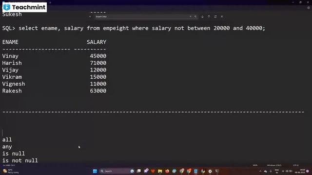 Oracle operators and its types in SQL Batch - 1 June смотреть онлайн