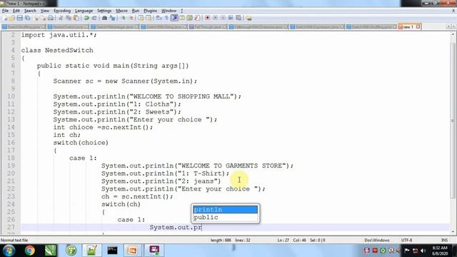 Topic 8 Nested Switch In Java Programming смотреть онлайн