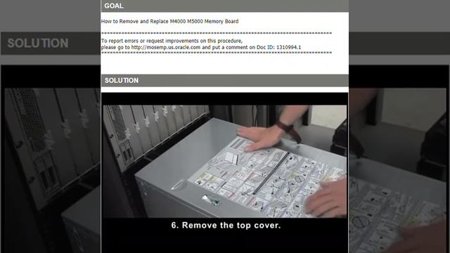 Sun Oracle M4000 M5000 Memory Board Video смотреть онлайн