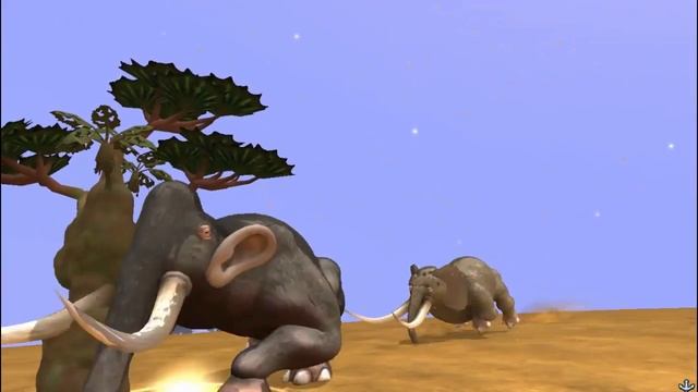 Anancus vs Palaeoloxodon | Cenozoic Era Battle [S3E15] | SPORE смотреть онлайн