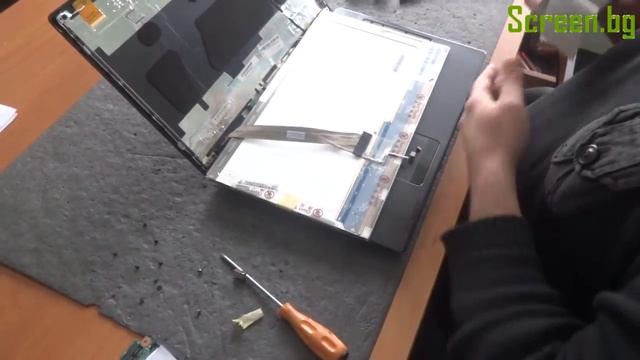 Смяна на матрица на лаптоп Acer Aspire 5736z в сервиза на Screen.bg смотреть онлайн