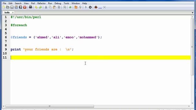 perl tutorial NO 27 Foreach loop смотреть онлайн