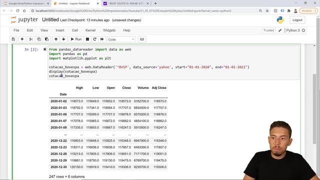 Como Pegar Cotações de Ações Automaticamente com Python смотреть онлайн