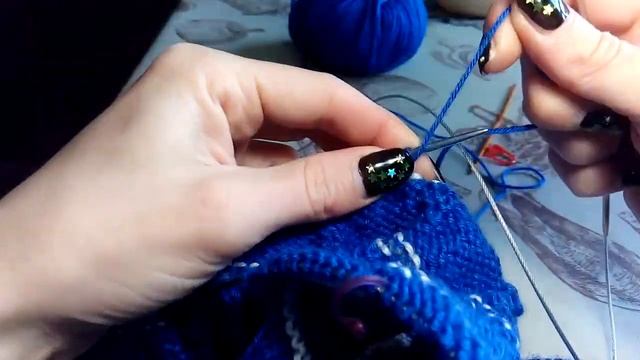 Карман. Вязание косого кармана с мешковиной. Вязание спицами /Вяжем плавный скос. Урок 5. смотреть онлайн