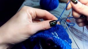 Карман. Вязание косого кармана с мешковиной. Вязание спицами /Вяжем плавный скос. Урок 5.