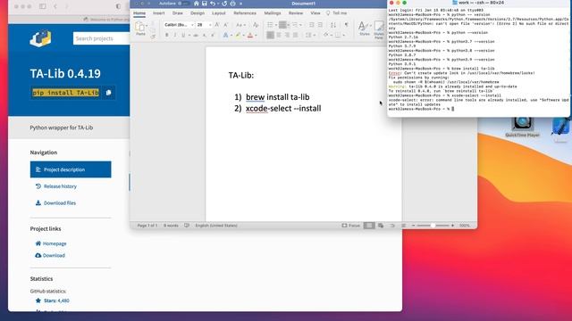 Install TA-Lib Mac - VERY EASY смотреть онлайн