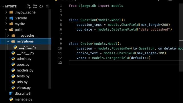 12 Django Models And Migrations | Official Django Polls Companion Videos смотреть онлайн
