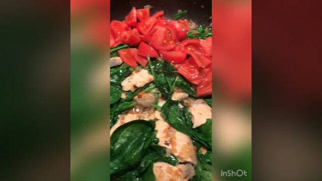 Ахринительно чумовая сёмга с шпинатом и томатами!????? смотреть онлайн