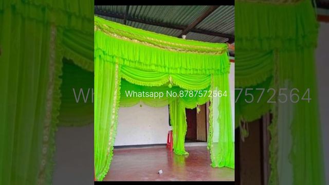 Green Colour Canopy Bed Net Design смотреть онлайн