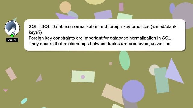 SQL : SQL Database normalization and foreign key practices (varied/blank keys?) смотреть онлайн