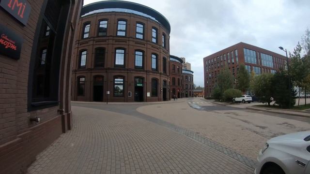 Russia, Walking in Moscow, Lower Susalny lane, Business Center on Kurskaya 4K. смотреть онлайн