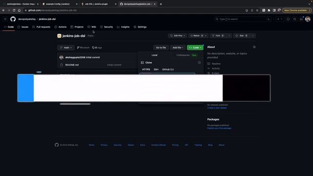 GitOps for Jenkins Jobs | 1.5 git repo and dsl job | DevOpsByAkshay смотреть онлайн