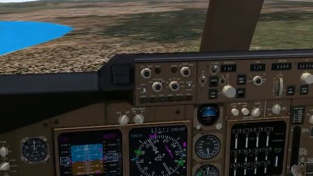 B747 Landing in Larnaca Intl Airport LCLK ILS-Visual App смотреть онлайн