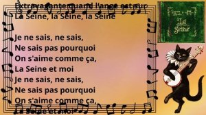 La Seine - Vanessa Paradis & Matthieu Chedid (Paroles/Karaoké)