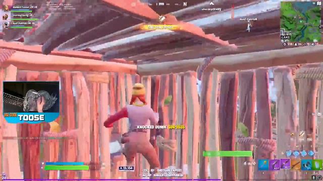 TOOSE ДЕЛАЕТ ТРИКШОТЫ НА МУВИК В ФОРТНАЙТ. PUTRICK STORMYRITE АРЕНА FORTNITE