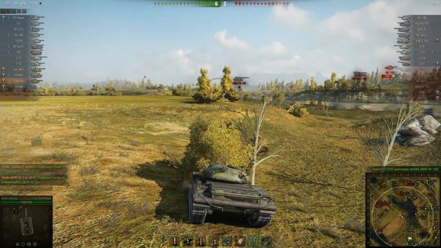 World Of Tanks. Малиновка. Т-54 облегченный насветил на 12799 единиц урона. смотреть онлайн