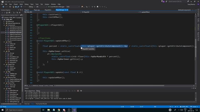 C++ & SFML | Open World RPG [ 98 ] | Player GUI & HP bar text смотреть онлайн