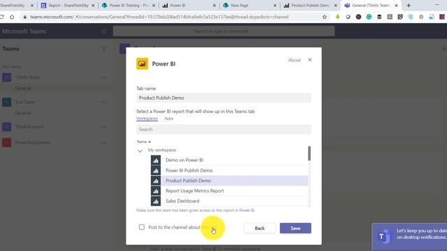 Embed Power BI reports in Microsoft Teams | How to embed Power bi report in Microsoft Teams смотреть онлайн