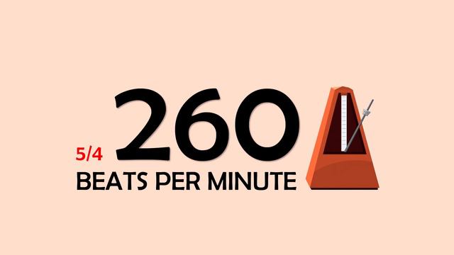 260 BPM 5/4 Metronome смотреть онлайн