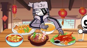 FRIDAY NIGHT FUNKIN CHINESE FOOD Mukbang- FNF ANIMATION MUKBANG