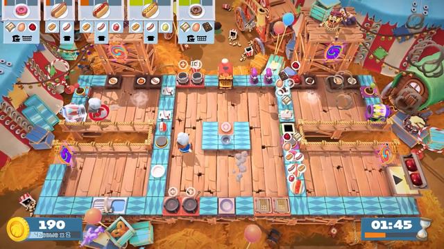 Overcooked 2➤Прохождение #14 ➤Carnival of Chaos(DLC) смотреть онлайн