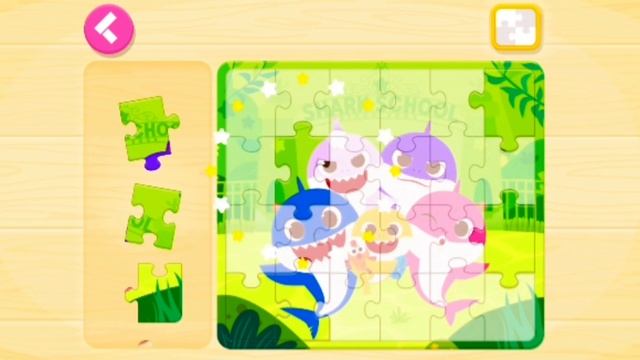 Pinkfong : Special Intro Effects Baby Shark Jigsaw Puzzle Shark School #4 | Kidsy Gameplay смотреть онлайн
