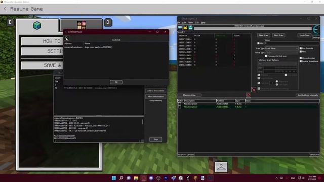CheatEngine Tutorial/Minecraft Education and bedrock DUPE [1.17.32] смотреть онлайн