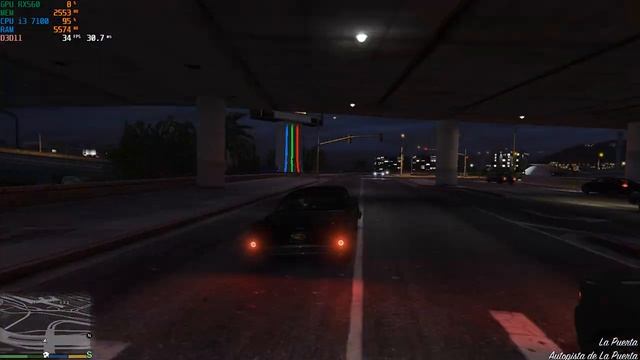 GTA V teste no processador i3 7100/ Placa de video RX 560 de 4Gb смотреть онлайн