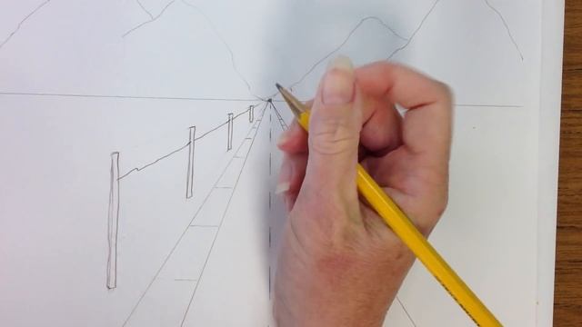 One Point Perspective Landscape смотреть онлайн