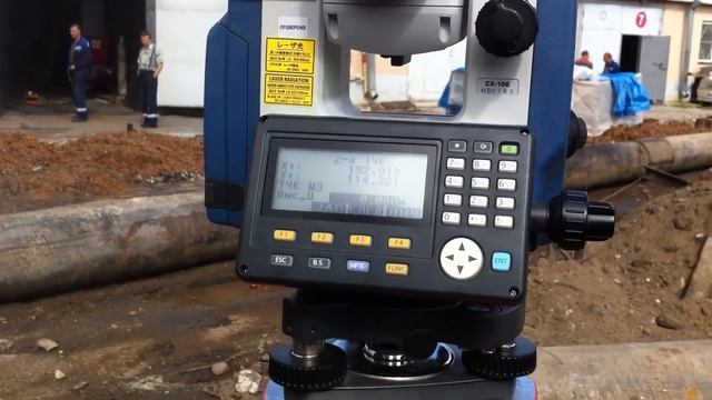 работа с тахеометром Sokkia