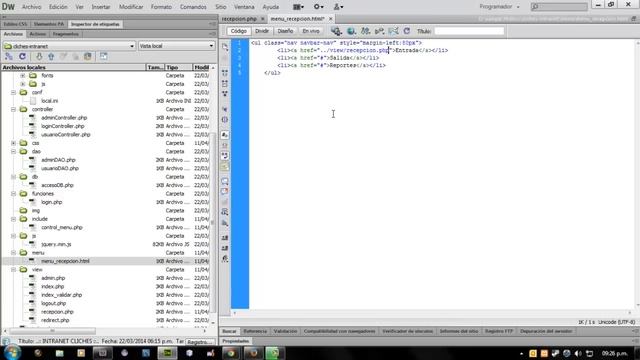 Desarrollo de una Intranet - PHP (MVC) + MySQL | Parte 7 - Módulo Recepción, template base смотреть онлайн