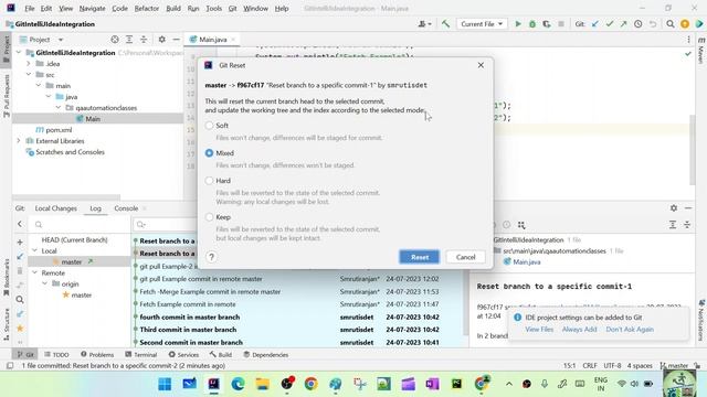Delete Commit | Git Reset | Git Reset in Local Branch смотреть онлайн