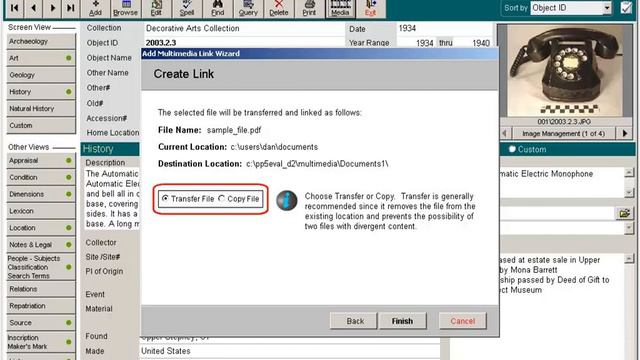 Attaching Media File in PastPerfect 5.0 смотреть онлайн