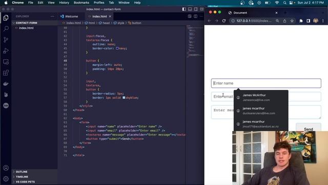 How to Send Emails From an HTML Contact Form смотреть онлайн