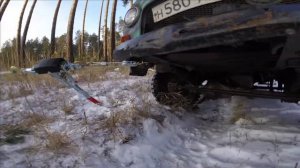 Тест рычажной лебедки  на 4 тонны.