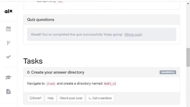 How to create a directory named 0x03 vi in Ubuntu shell Containers webterm смотреть онлайн