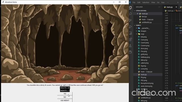Adventure Game Python Tkinter смотреть онлайн
