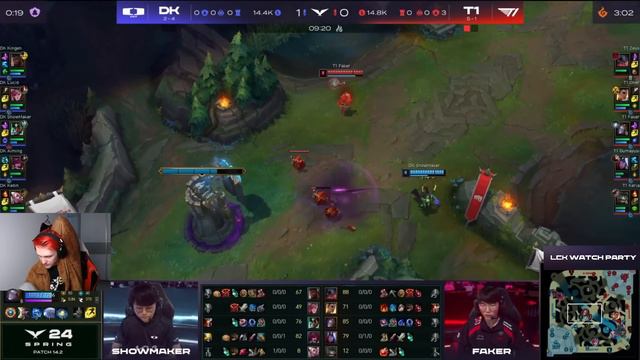 FAKER ПРОТИВ SHOWMAKER | T1 VS DK | LCK SPRING 2024 смотреть онлайн