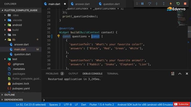 final vs const keywords in flutter смотреть онлайн