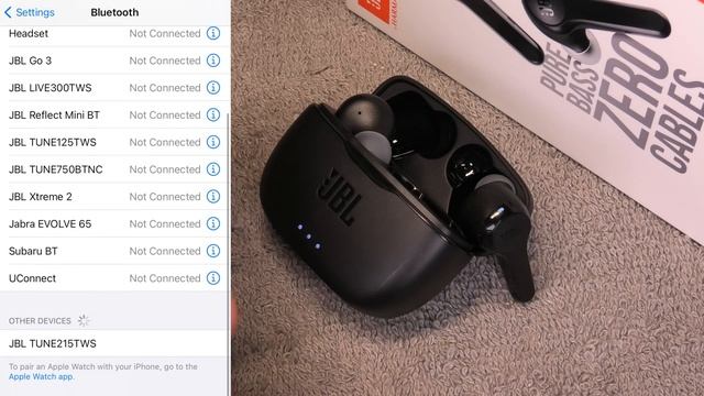 Pairing JBL TUNE215 tws earbuds to an iPhone (How to) смотреть онлайн