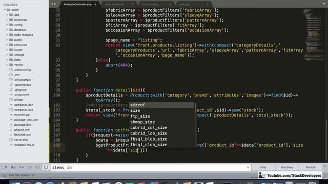 #81 Make E-com Website in Laravel 8 | Make Detail Page (IV) | Show Product's Sizes Prices via Ajax смотреть онлайн