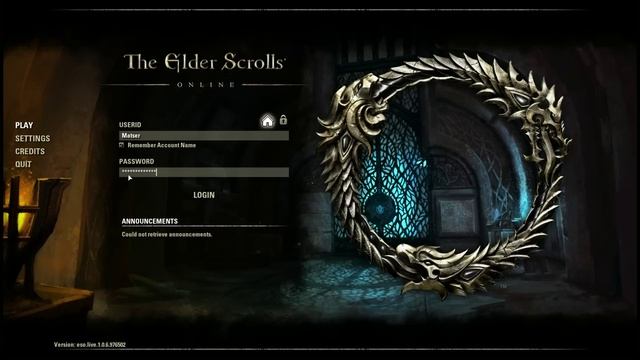 Elder Scrolls Online Error 200/201 смотреть онлайн