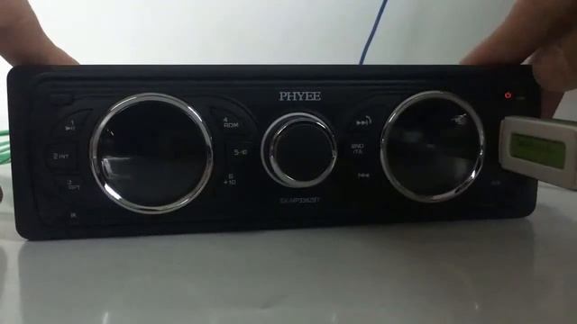1 Din Car Stereo Radio AM FM RDS MP3 Player PHYEE SX-MP3382BT смотреть онлайн